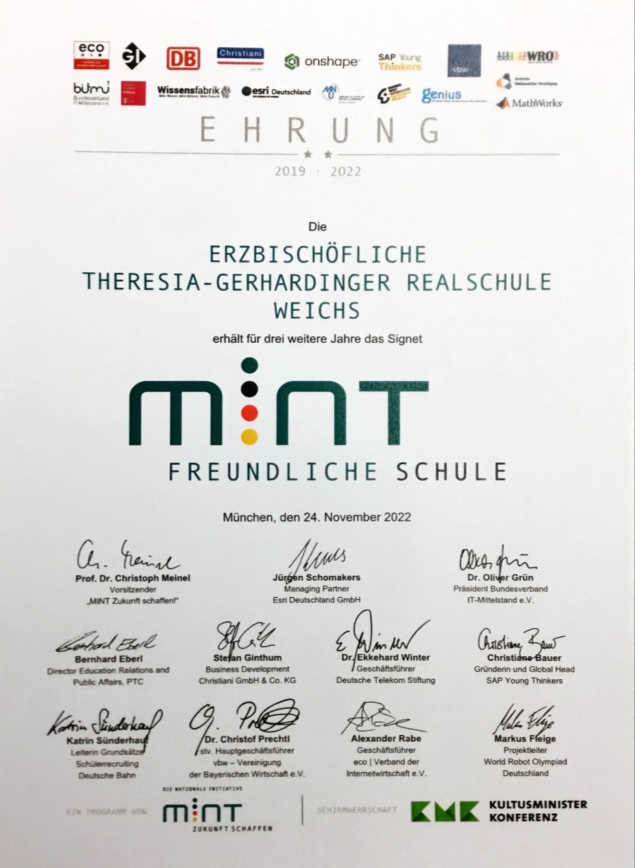 MINT Ehrung 2022